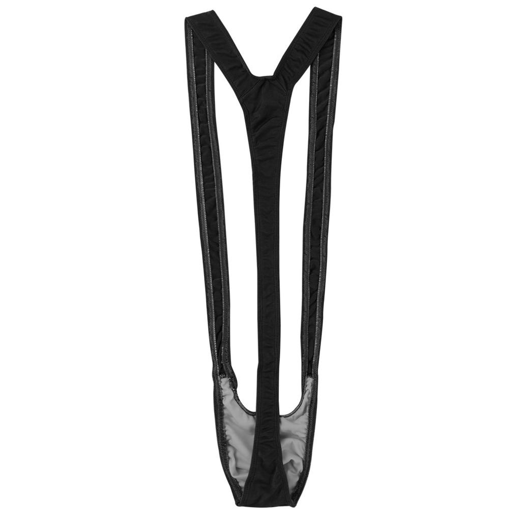 Men Thong Mankini Sissy Panties Stretch Beach Swimsuit Bodysuit Gay Mens Erotic Lingerie Thong Swimwear Gay Underwear