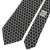 Excellent HERMES tie Rope Pattern black silk mens 7491 IA Used