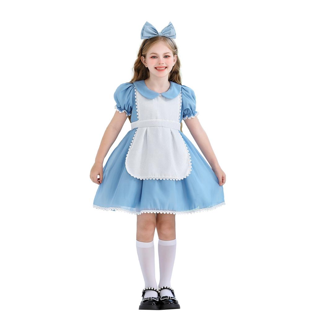 Pastoral Alice Maid Children's Clothing Halloween Children's Princess Lolita Teen Dress Girls Performance Costume