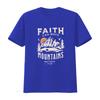 Unisexs Faith Can Move Mountains T Shirt Unisex Camping Hiking Outdoor Adventure Christian Tops Black 2xl Vintage Washed