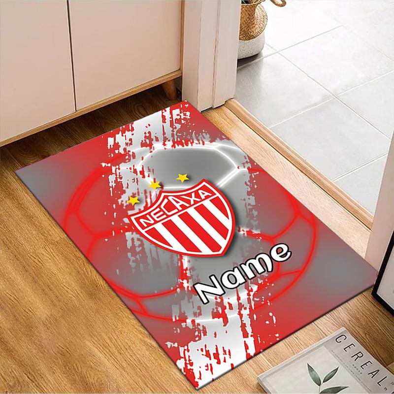 Custom Name Necaxa Football Design Rug Game Carpet, Floor Mat for Bedroom Living Room Entryway Rug, Home Decor Idea Gift for Christmas Birthday