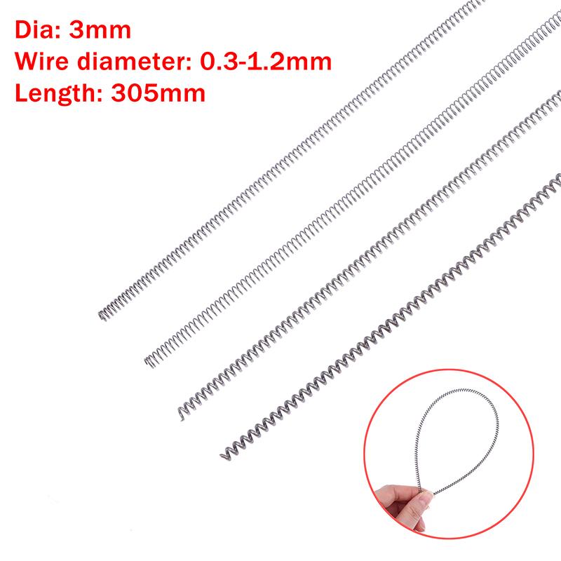 

1/3Pcs 305mm Compression Spring Shock-absorbing And Pressure-resistant Spring Diameter 3mm Outer Wire Diamater 0.3-1.2MM 0.8mm 1pc