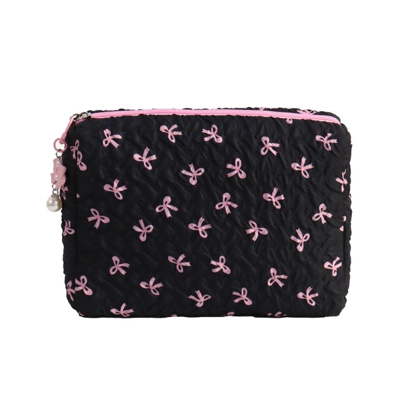 Cosmetic Bag Large Capacity Toiletry Bag Aesthetic Cosmetic Organizers Bows Makeup Bag Skincare Organisers for Women