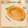 Carrot Shape Sleeping Mat Bunny Bed Soft Warm Rabbits Bed Carrot Shape for Pet Chinchilla Guinea Hedgehog Indoor Outdoor Couch