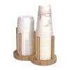 Lijia Wooden Disposable Cup Dispenser & Storage Rack