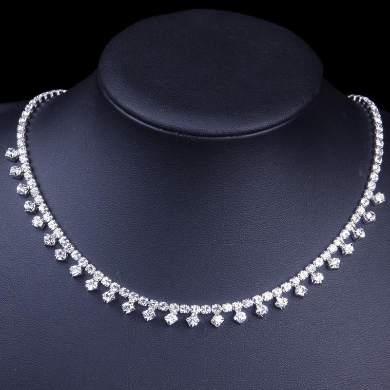 Water Diamond Claw Chain Simple and Fashionable Single Item Neck Chain Temperament Collarbone Chain