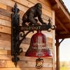 Krampus Door Knocker Decorative Halloween Doorbell Waterproof Gothic Door Knocker for Porch Garden Dark Home