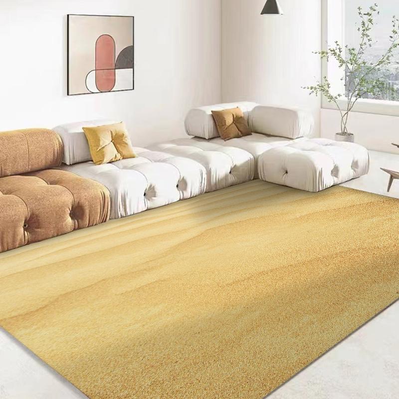 15 Größen 3D Sand Wüste Simulationshintergrund Teppich für Wohnzimmer Badezimmermatte Schlafzimmermatte Heimdekor Outdoor-Teppich