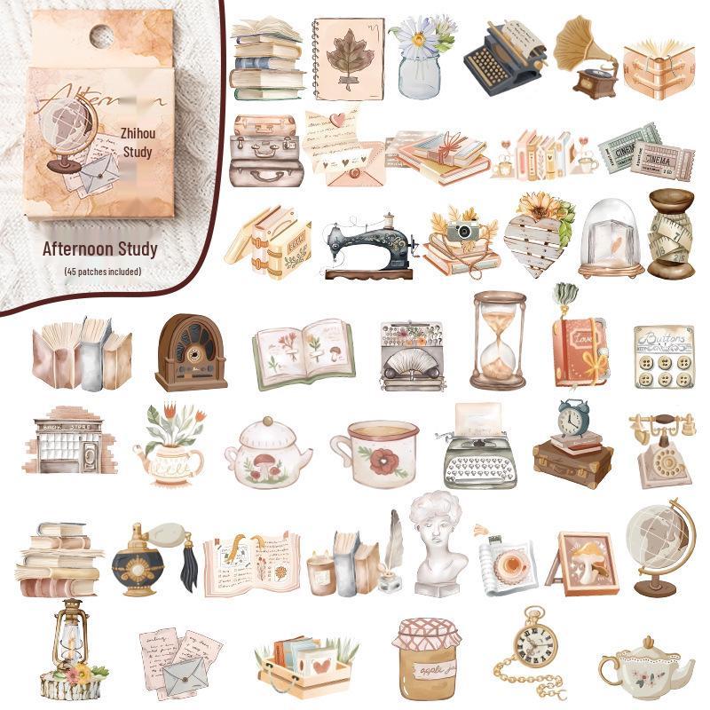 Children's Cartoon Self-Adhesive Letter Stickers: DIY Journal & Phone Case Decoration