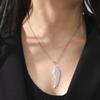 2024 Seraph Angel Wing Pendant Necklace for Women Stainless Steel Gold Color Choker Chain Necklace Fashion Jewelry Gifts