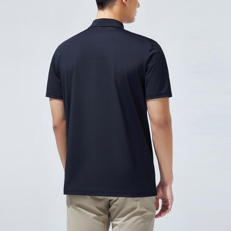 ANTA Variety Training Collection Polo Shirts Men's Black Polo Collar Moderate Straight Fit 152327156-2