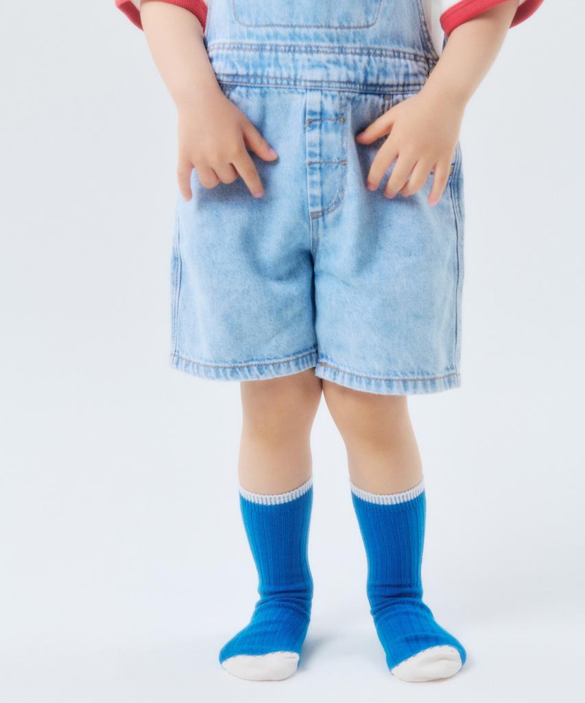 Aiheiteumeondei Vivid Kids Socks Blueberry