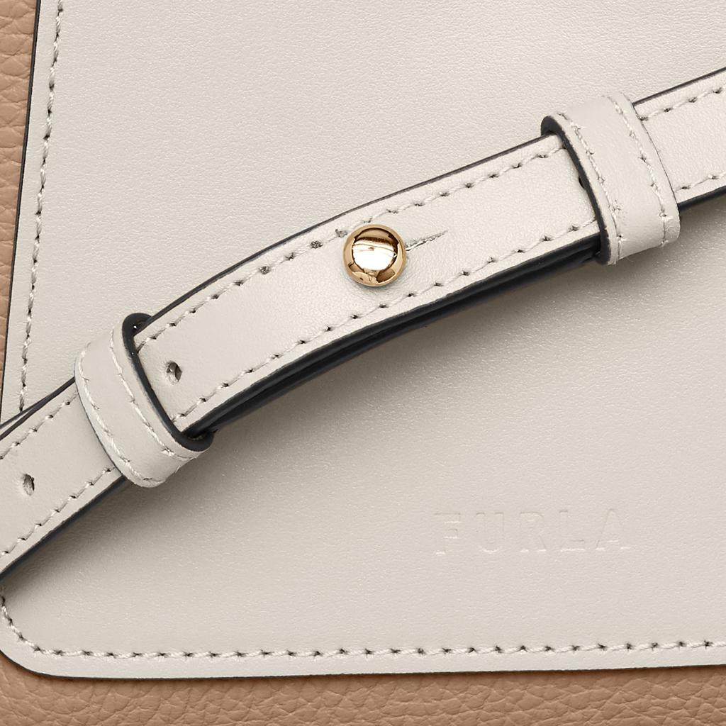 Furla GILDA MINI TOTE Tote Beige Bag,