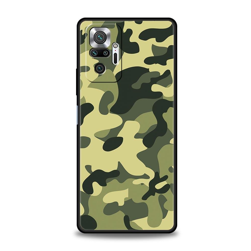 Camouflage Camo Military Army Phone Case For Xiaomi Redmi Note 13 12 5G 11 10 Pro Plus 4G 9S 9 8 7 9T 13C 10C 9C 9A Soft Cover