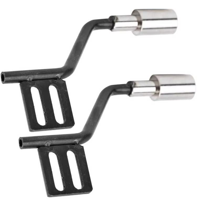 1 Pair Exhaust Pipe Accessories Metal Rc Car Simulation Decoration For Scx10 For  Trx4 1/10 Rc Car