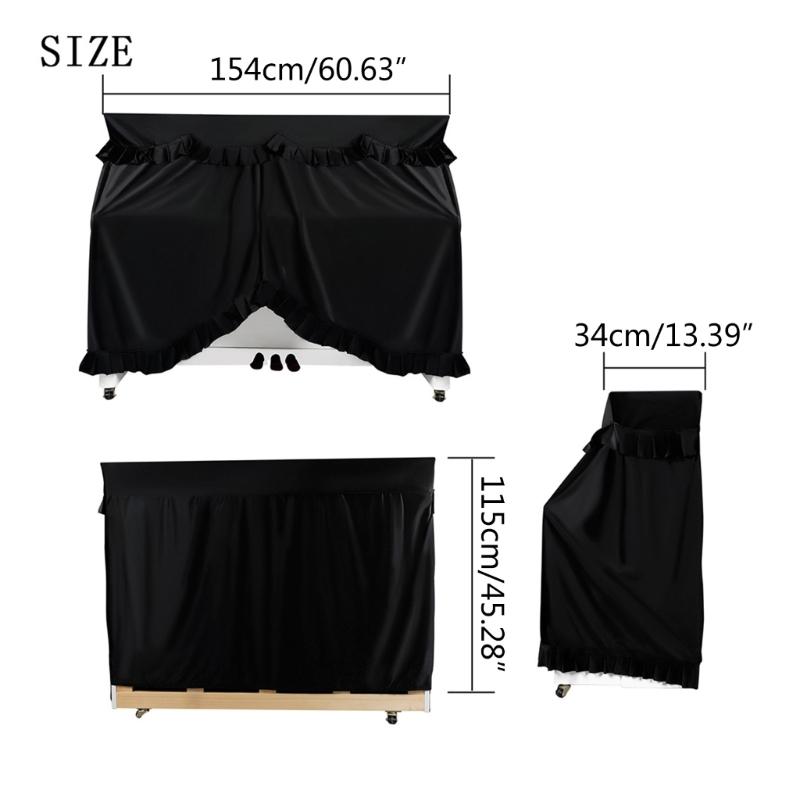Piano Keyboard Dust Cover, 88 Keys Protective Dust Cover Soft Key Cover for Electronic Keyboard Digital Piano Dust Cover