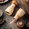 1/2 Stück Holz Salz- und Pfeffermühlen-Set Pilzform Manuelle Salz- und Pfeffermühle Einstellbare Salzmühle Küchenbedarf