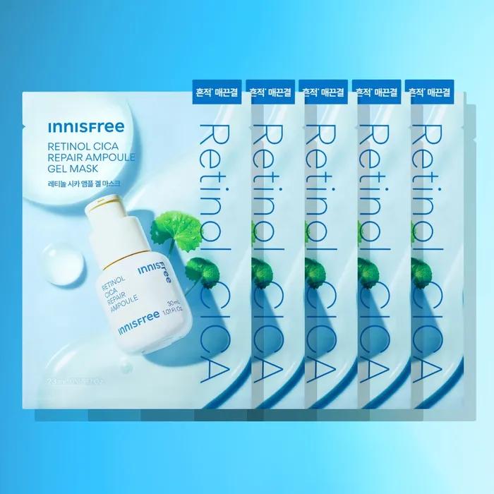 Retinol Cica Trace Ampoule Gel Mask 5 Sheets
