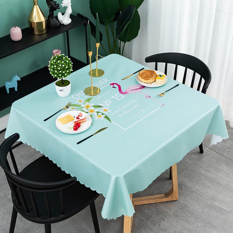 Nordic Square Tablecloth Waterproof, Anti-Scalding And Oil-Proof Pvc Tablecloth Ins Small Fresh Home Internet Celebrity Table Mat