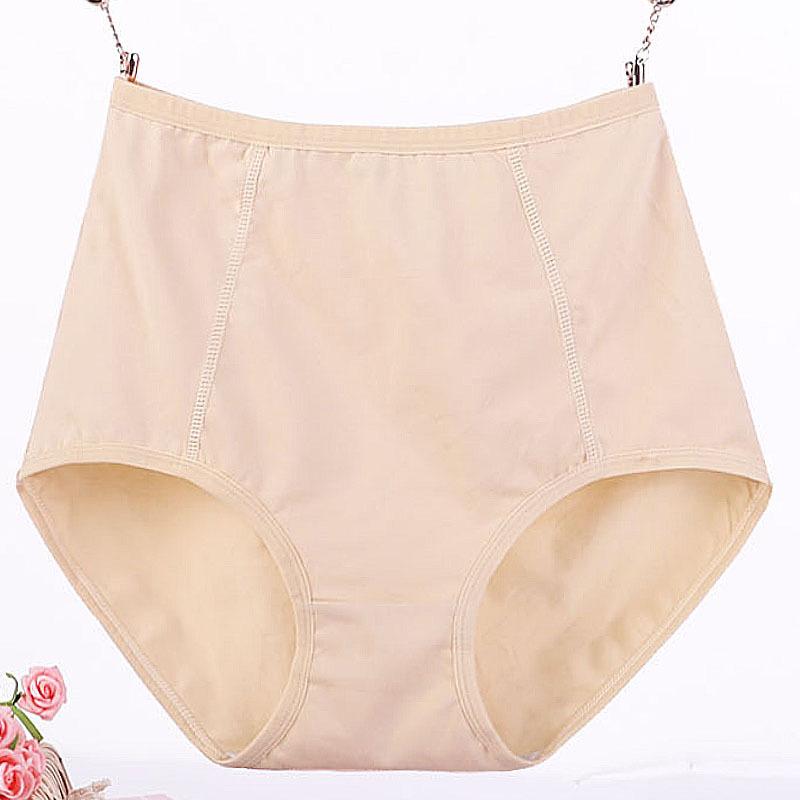 Women Underwear Big Size Briefs Breathable Large Panties Leakproof High Waist Undershorts