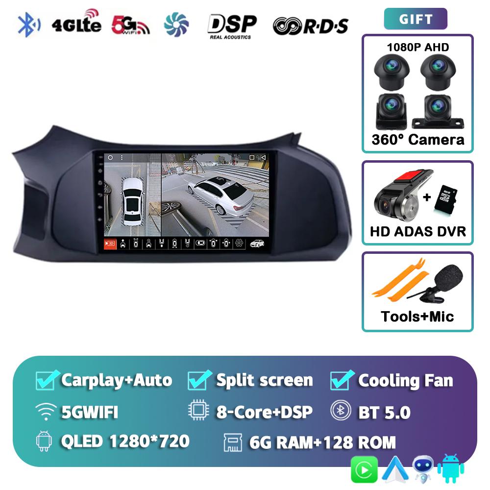 Android 14 CarPlay Car Radio For Chevrolet Onix 2012-2014 2015 2016 2016- 2019 GPS 2din Multimedia Video Player 2 Din Stereo 4G