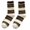 Korean Socks Children's Mid Tube Socks Winter Thickened Warm Mink Fleece Socks Striped Color Blocked Mid Tube Socks Stacked Sock