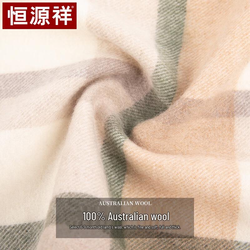 Hengyuanxiang Women's Pure Wool Thick Warm Scarf Shawl