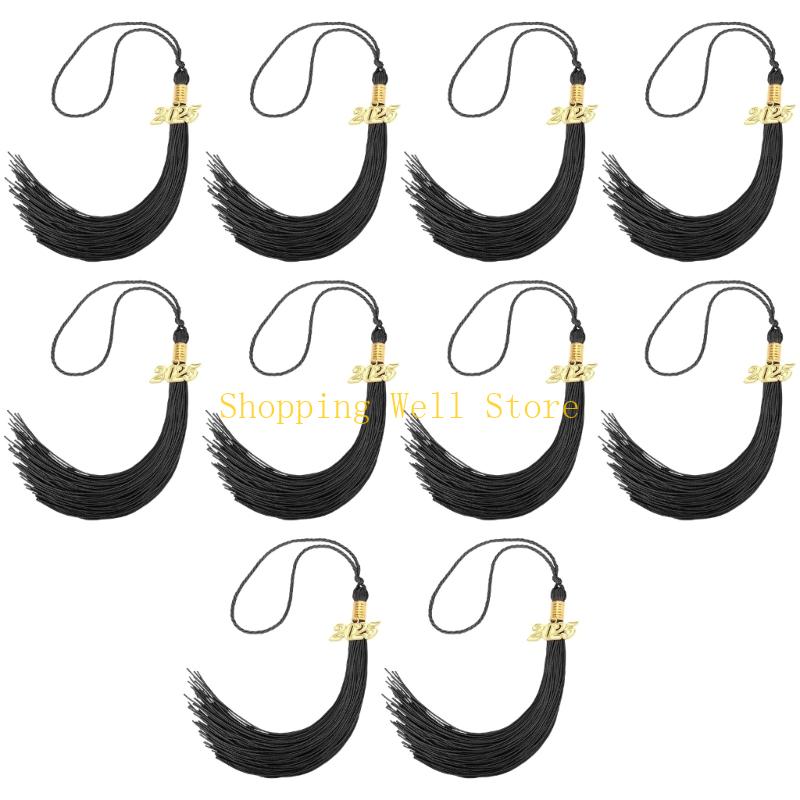 KX4B 10Pcs Class of 2025 Graduation Hat Tassels Graduation Hat Tassels For Graduates