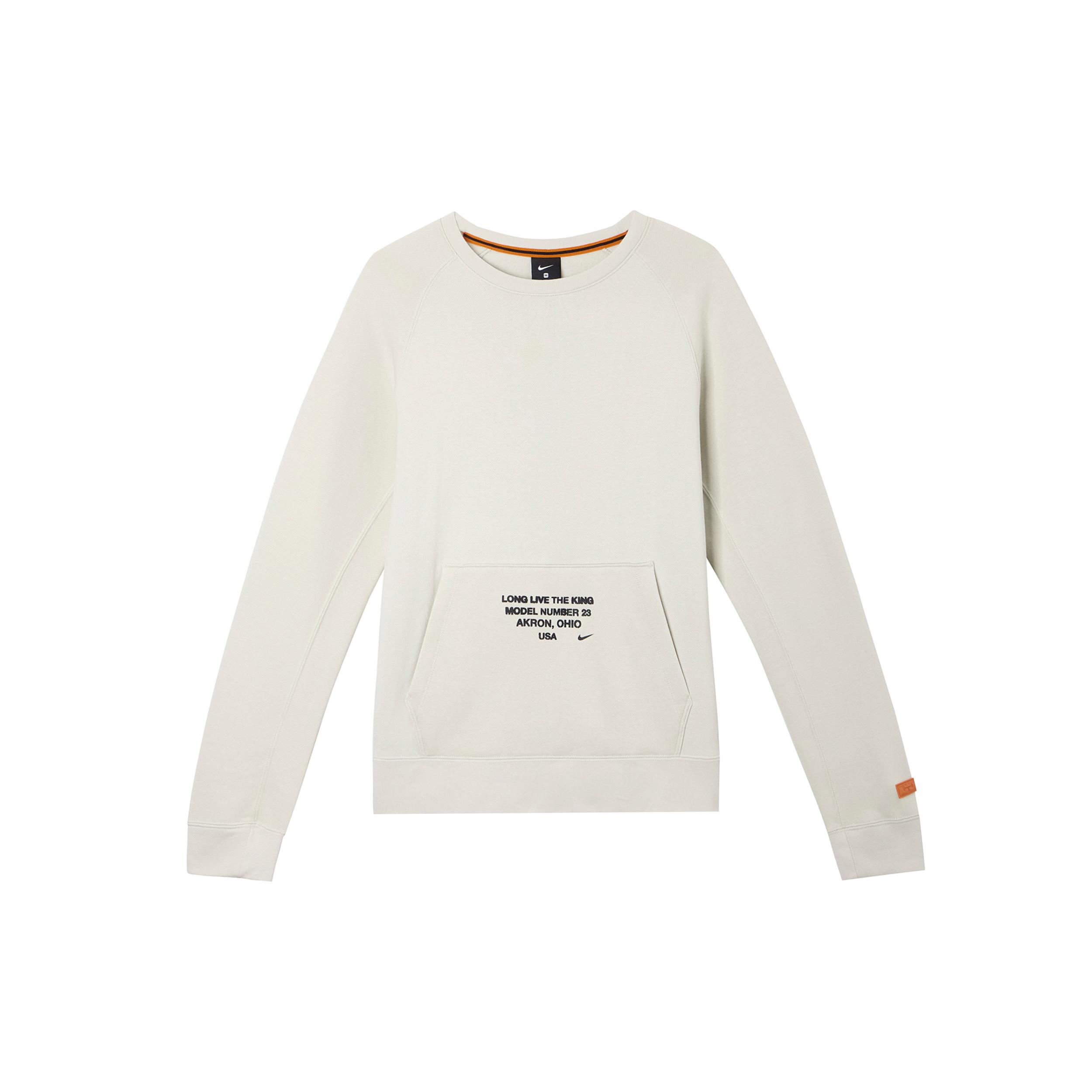 Мужская толстовка Nike As Lebron M Nk Ls Crew, бежевая, BV3633-072 XL