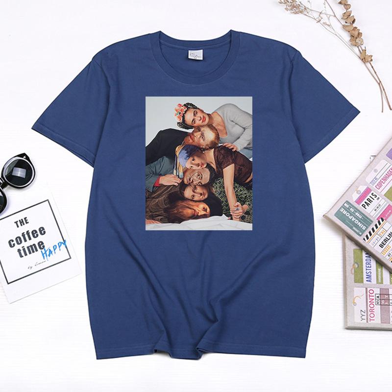 

Hot Sale TV Friends Spoof Portrait Tshirts Funny Van Gogh Da Vinci Salvdor Dali Portrait Tops Summer Hombre Women Camisetas Tee 4XL