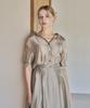 Eima Satin Open Collar Dress_3Color