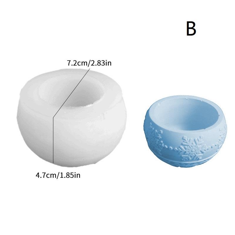 

Рождественская круглая банка-шар силиконовая форма с крышками DIY ручная работа бетонный рельеф снега ягодный ароматизированный сосуд для свечи формы рождественский декор
