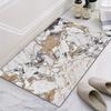 Marble Texture Bath Mat Non-slip Super Absorbent Toilet Bathroom Floor Rug Living Room Porch Entrance Carpet Home Bedroom Decor