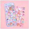 Kawaii Cartoon Soft Cute Little Rabbit 3D Pinching Relaxing Butt Stickers Cute DIY Mobile Book Decoration Stickers Festival Gift