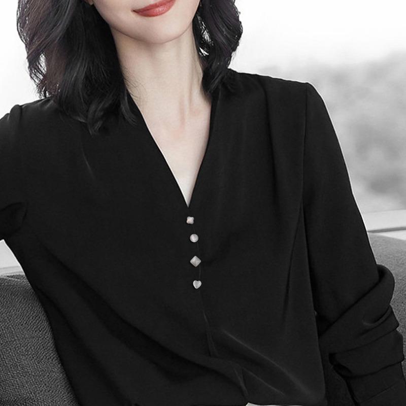 Cat's Eye Stone Shirt, Anti-glare Brooch, Women's Hidden Button Collar, High-end and Exquisite Brooch