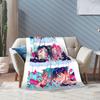 Aliens Music Cartoon Stages Fleece Throw Blankets Mizi Sua Till Luka for Bed Knitted Blanket Office Super Soft Breathable