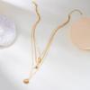 Bohemia Starfish Conch Shell Pendant Necklace For Women Trendy Gold Color Multi-Layer Chain Necklaces Summer Beach Jewelry Gifts