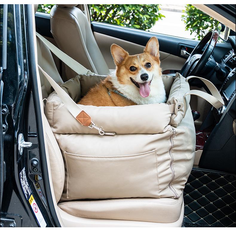 Portable Water-Resistant Pet Bed: Travel-Friendly Dog & Cat Nest, Dirt-Resistant, Removable, Washable.