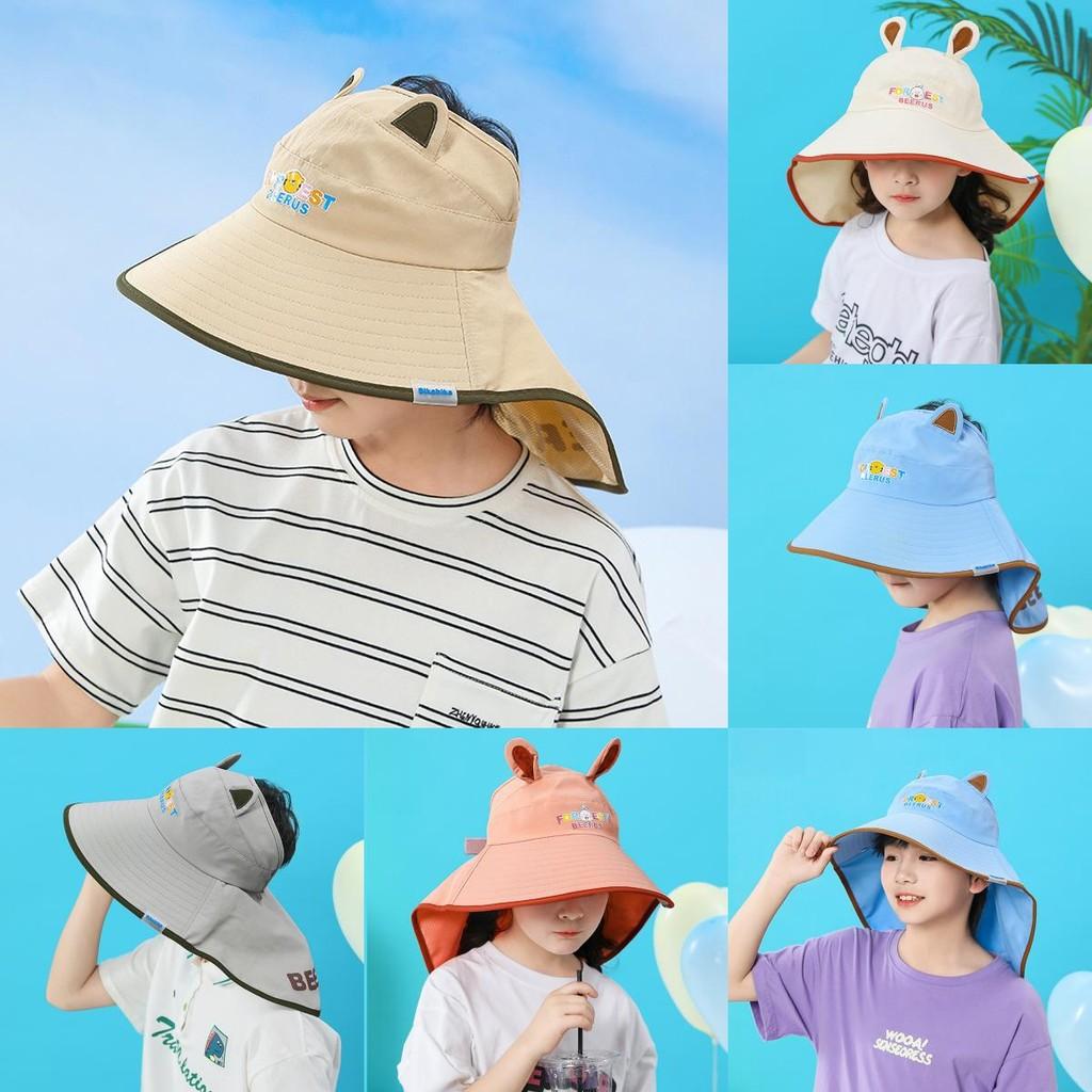 Forest Beerus Letter Girls Kids Sunshade Cap Guard Floppy Brim Summer Outdoor