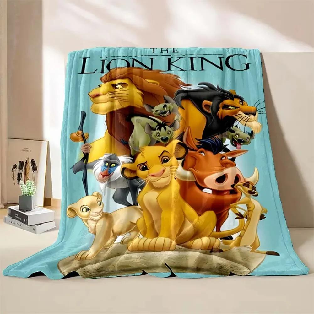 

Best Seller! 1PC Simba Lion King Cartoon Blanket Boy Girl Adult Gift Blanket Bedroom Living Room Sofa Study Four Seasons Blanket 75cmx90cm