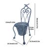 Planter Decoration Iron Plant Basket Shabby Metal Flower Holder Pot Stand for Indoor Outdoor Home Farmhouse