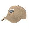Washed Canvas Baseball Cap with Stadium Logo Embroidery Classic Vintage Style Adjustable Fit for Unisex and Women