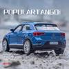 Volkswagen T-ROC SUV Simulation Diecast & Toy Vehicle Pull Back & Doors Open RMZ City 1:36 Alloy Car Model Gifts For Children