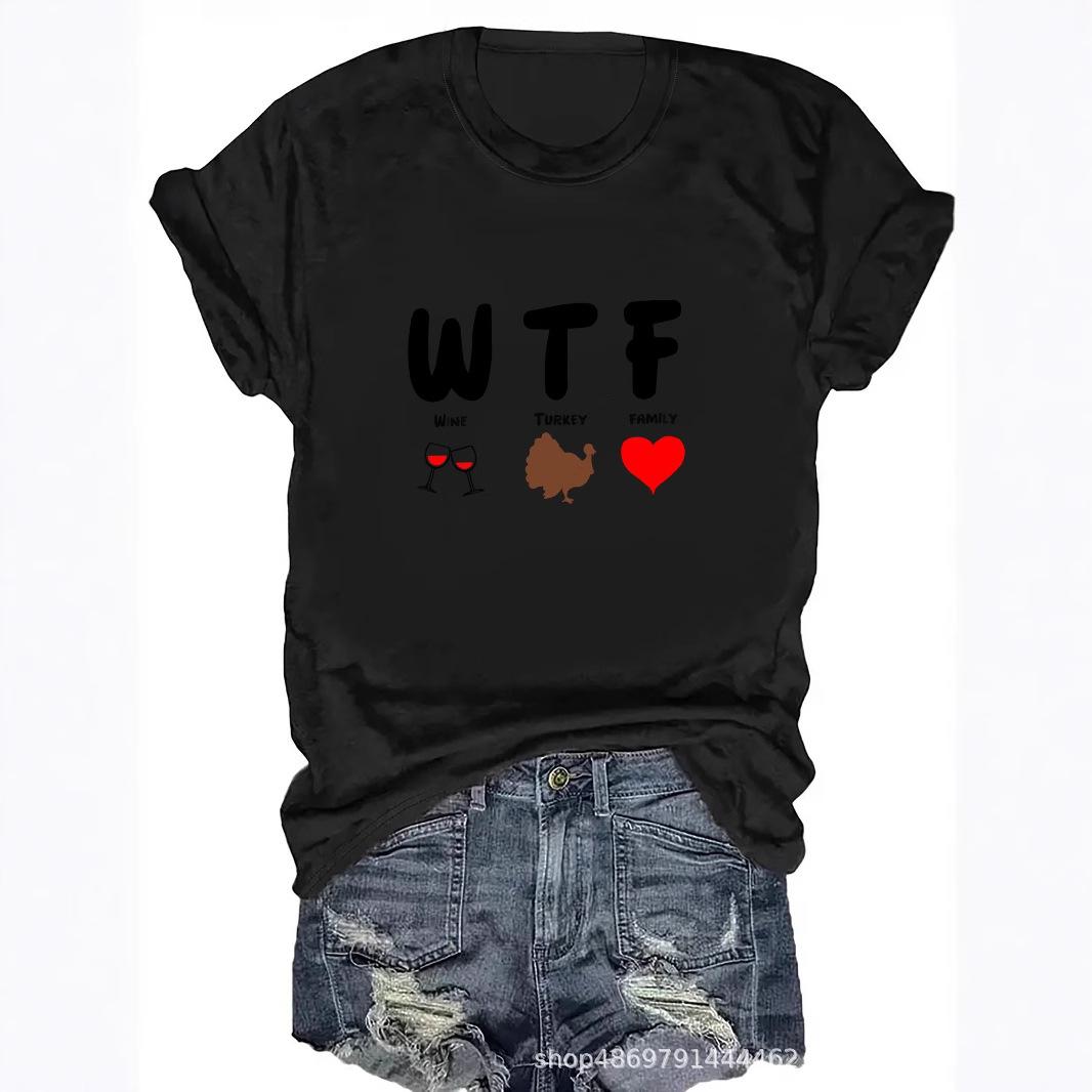 

Women s Fashion Round Neck T-Shirt for Cross-Border Trade L