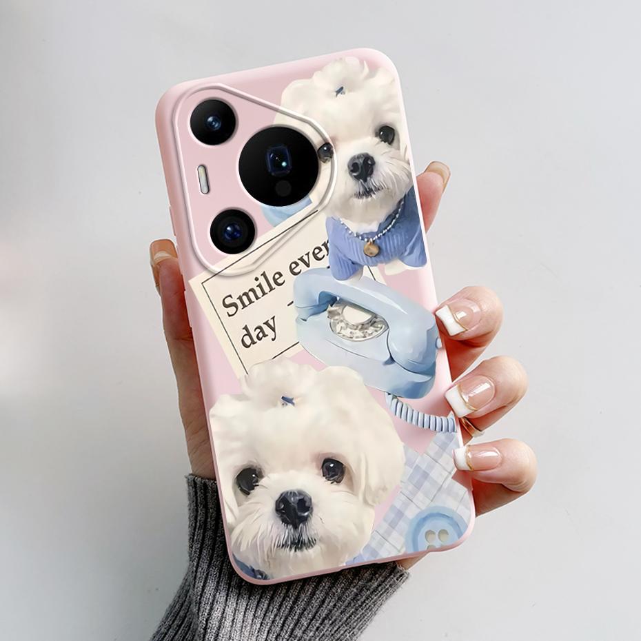 

Soft Silicone Case For Huawei Pura 70 Pro Shockproof Case For Huawei Pura 70 Cover For Huawei Pura 70Pro Cute Rabbit Panda Capa Huawei Pura 70 Pro