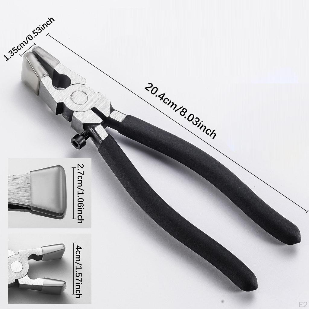 8 Inch Model Clamping Pliers,Model Tool,Practical Compact Hand Tool with Comfort Grip Handle Glass