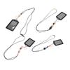 Silicone Retractable Beaded Lanyard with Transparent ID Holder Multi Purpose Badge Holder for Studen
