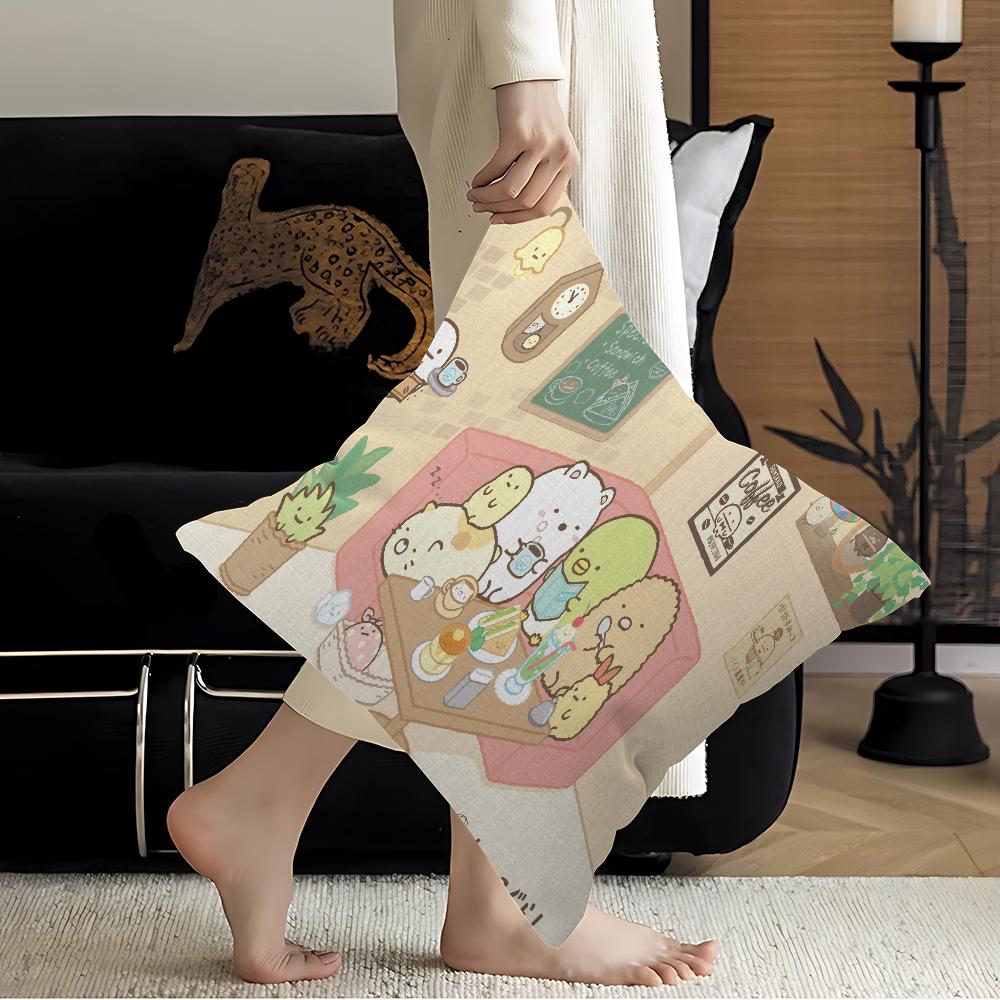 Kawai Sumikko Gurashi Personalized Pillow Cover Kids Bedroom Wild Party Decor Pillowcase Kid Birthday Shower Gift