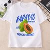 Papaya T Shirt Fruit Summer Graphic Tshirt Causal Round Neck Printed Short Sleeve Tshirt Fashion Clothing