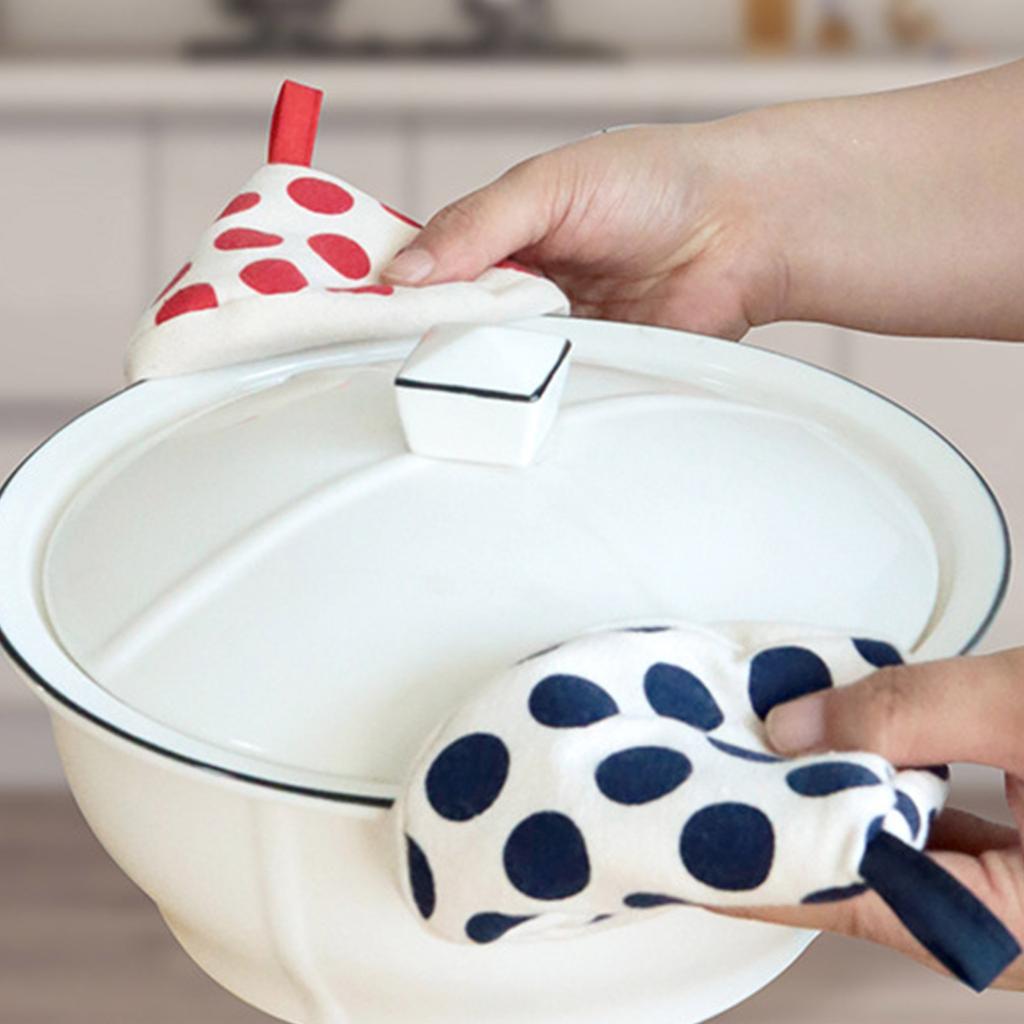 Heat Resistant Handle Cover Pots Handle Glove Anti Scalding Handle Clip Cooking Glove Kitchen Accessory Cotton Material